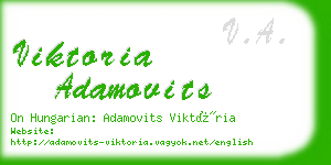 viktoria adamovits business card